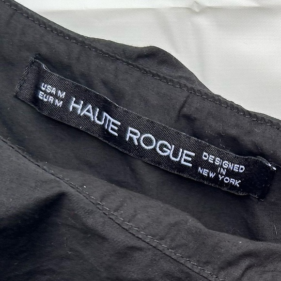 HAUTE rouge designed in New York ruffle wrap black dress one shoulder - Picture 9 of 10